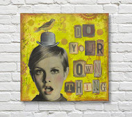 "Do Your Own Thing" Mixed Media Painting